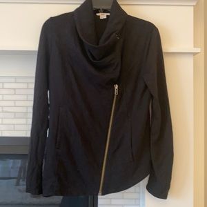 Helmet Lang asymmetrical zip jacket Small